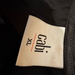 Cabi Classic Black Long Sleeve Ruffle cuff blouse